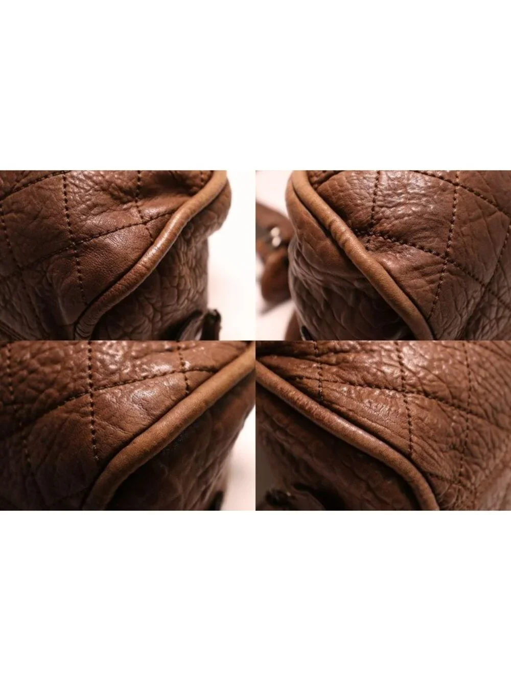 Chanel Leather Handbag Brown